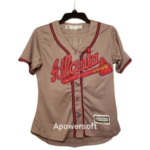 Nwot John Smoltz 29 Atlanta Braves Replica Gray Road Jersey Youth